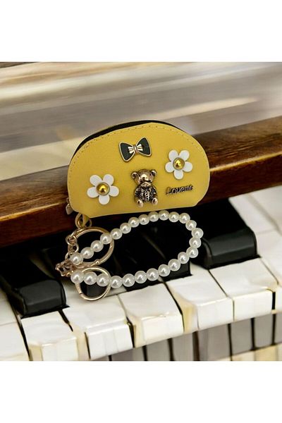 demirosa 1 Pcs Mini Wallet Keychain & Bag Accessory (Bag Not Included)