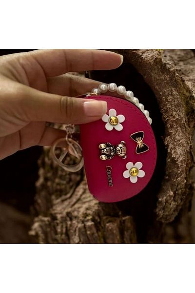 demirosa 1 Pcs Mini Wallet Keychain & Bag Accessory (Bag Not Included)