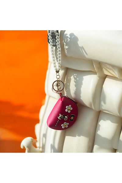 demirosa 1 Pcs Mini Wallet Keychain & Bag Accessory (Bag Not Included)