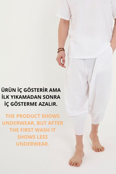 RELAXL 100% Cotton Light Fabric Sile Cloth White Modern Baggy Yoga Meditation Clothing