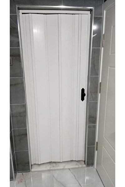 ERİKMANN Akordiyon Kapı En 72 H 215 Beyaz Katlanır 12 Mm Pvc