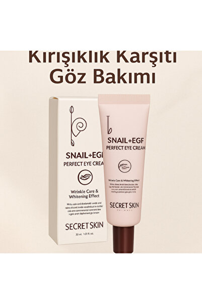 Secret Skin Kırışıklık Karşıtı, Beyazlatıcı, Onarıcı, Koyu Halka Karşıtı Saly...