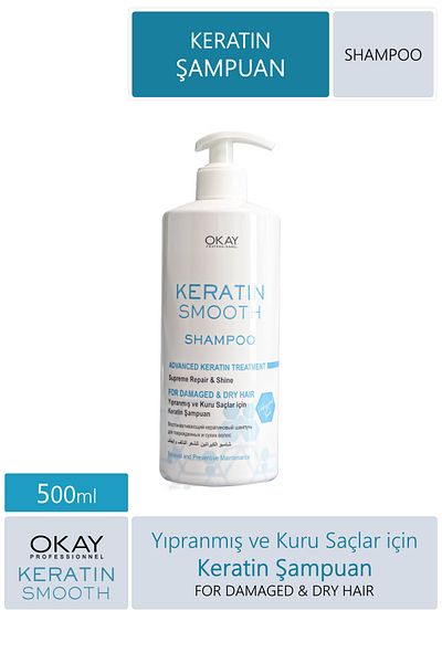 Okay 500 Ml Keratin Smooth Shampoo
