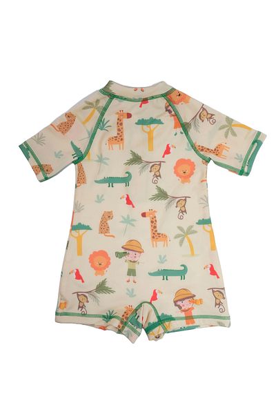 SOLEDA Uv Sun Protection Upf 50 Baby Kids Swimsuit Safari Jungle