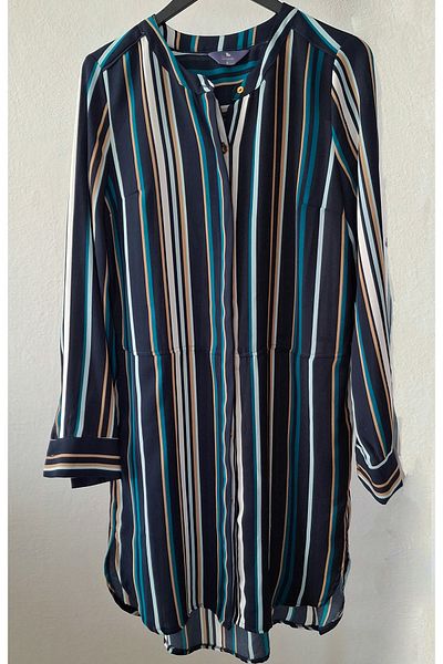 BUTİK MUSON Striped Pocket Shirt Dress