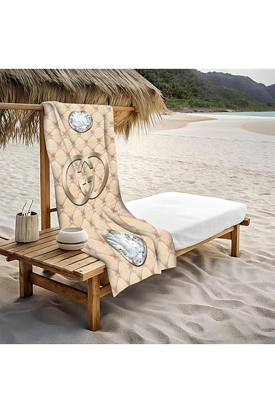 Doruklar Home Collection Πετσέτα θάλασσας με μοντέρνα σχέδια ψηφιακής εκτύπωσης 80x160 cm Lux54