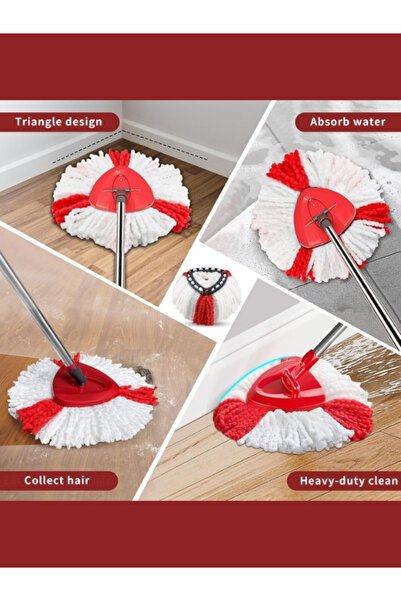 TrioStore Set 5x Rezerva mop, compatibile cu mop rotativ Viled Turbo 2in1/Easy Wring&Clean/Ultraspin