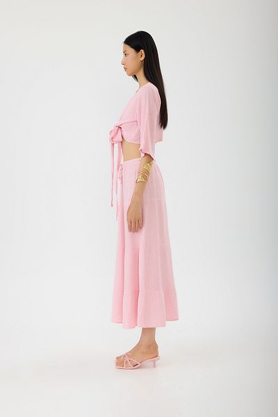 SEVİLEN Tie-Up Skirt Set
