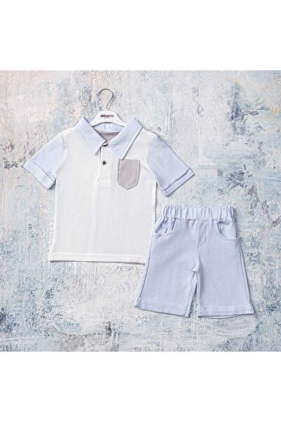 Yalçınoğlu Комплект футболки з коміром-поло та шортів для дітей віком 2-5 років