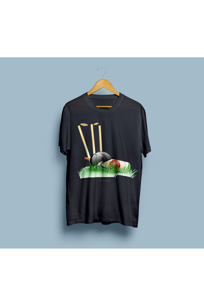 AsePremiumShop supradimensionat Cricket Design Unisex tricou