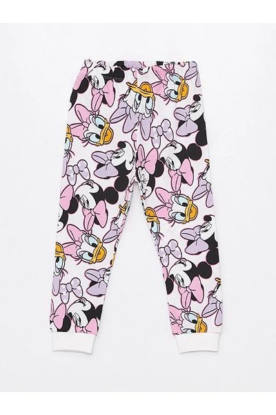 LC Waikiki LCW baby Crew Neck Baby Girl Shorts Pajamas Set