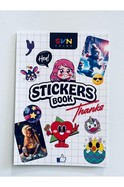 Mielibon Sticker Book 16 Sheets 308 Stickers Fun-Filled Sticker Book