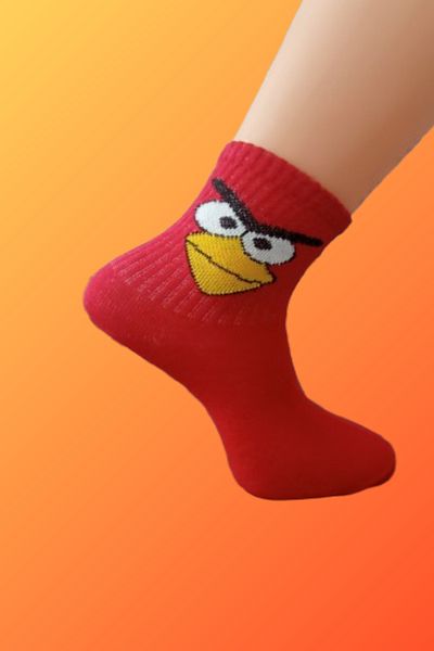 Esinti Чорапи с тема Angry Birds - червени