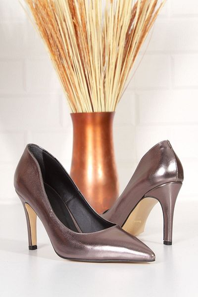 derithy Pantofi cu toc eleganti Platinum de damă 