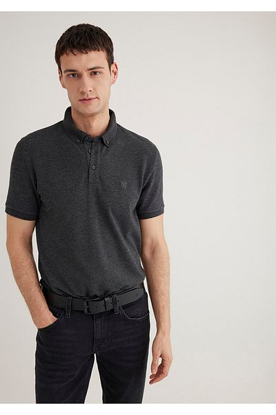 Mavi Anthrazitfarbenes Polo-T-Shirt Slim Fit / Slim Fit 063247 -28392