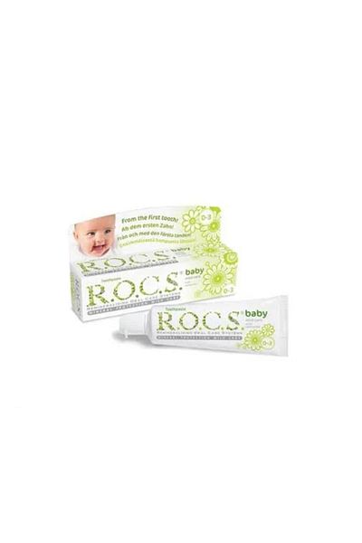 R.O.C.S. معجون أسنان للأطفال من روكس كيدز 0-3 ديزي قابل للانزلاق، 35 مل، قطعتين