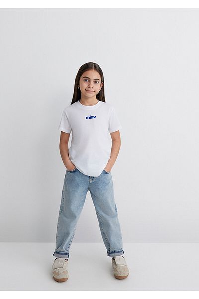 Mavi Bílé tričko s potiskem Miav Regular Fit / Normální střih 66332620