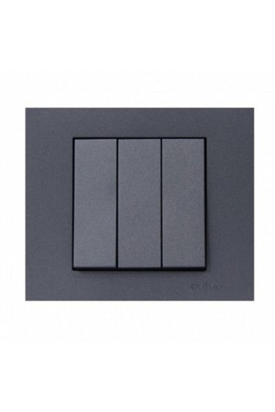 OVİVO Grano Metallic Smoked Triple Key Frame Included