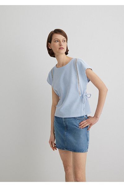 Mavi Tricou cu dungi Regular Fit / Regular Fit1611468-84533