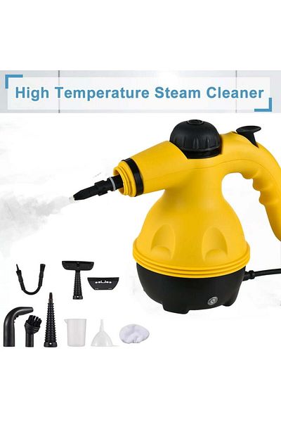 COOYA 1000W 9-Piece Handheld Steam Cleaner Set, With Accessories, High Temperature, for Various Surfaces