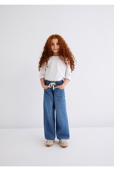 Mavi Tricou alb cu mânecă lungă cu imprimeu cu logo Regular Fit / Regular Fit 7610220 -620