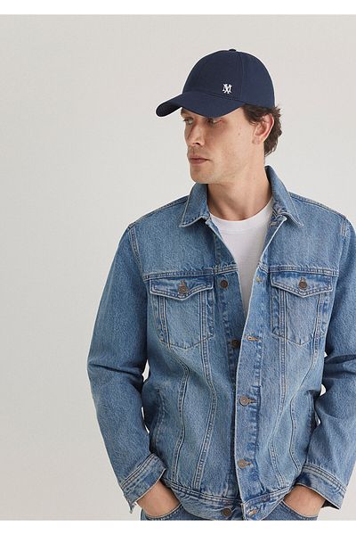 Mavi Jachetă de jeans Drake Classic Indigo Blue Denim - 010143 -89136