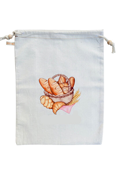 YOFU Ekmek Kesesi (30X40 CM) Bakery Baskılı Ekmek Kesesi-çok Amaçlı Bez Kese