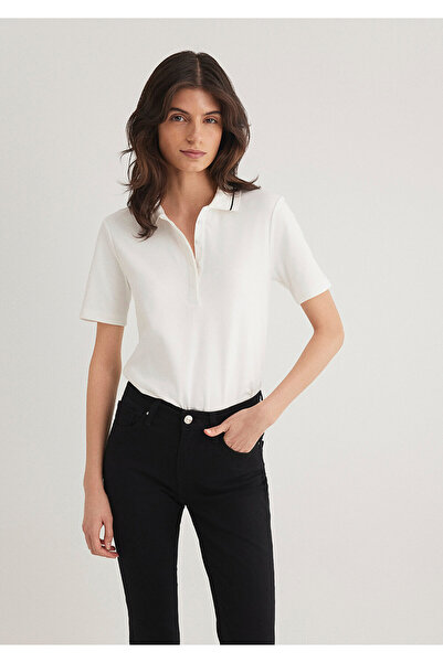 Mavi Ekru Polo Tişört Slim Fit / Dar Kesim 1612913-70057