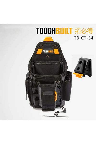 Choice حقيبة كهربائية صغيرة Toughbuilt Tb-ct-34 قابلة للتعديل 13 جيبًا مع 6 طبقات متينة