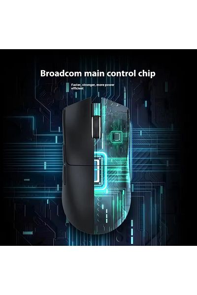 Choice ماوس ألعاب X11 أسود بتقنية البلوتوث، اتصال ثلاثي الأوضاع، قاعدة شحن مغناطيسية تعمل باللمس