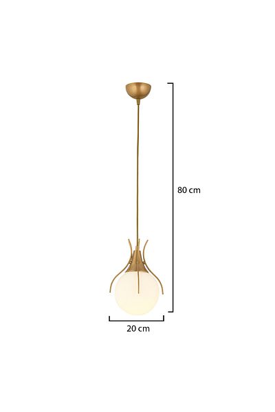 Apliqa Lustra HubRom, TERRA 3759-01-FR 20x80 cm 1xE27-60W Antiq