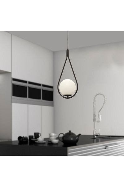 Apliqa Lustra HubRom, MIRZA 3539-01-BL 20x100 cm 1xE27-60W Negru