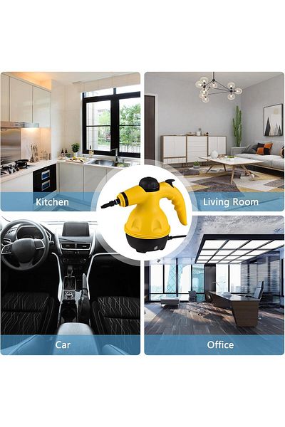 Genrics Portable & Powerful Pressure, Hygienic Cleaning Stream Cleaner. 9accessories To Clean All The Home