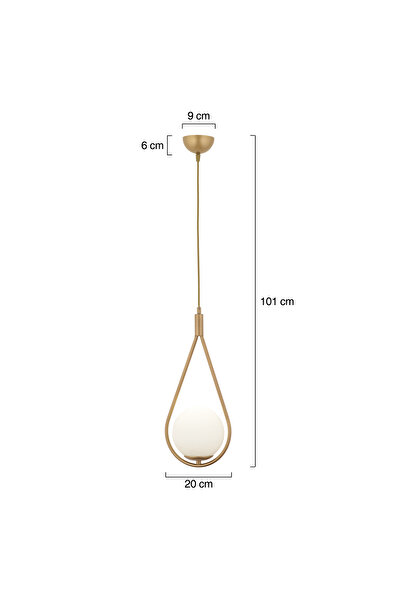 Apliqa Lustra HubRom, MIRZA 3539-01-FR 20x100 cm 1xE27-60W Antiq