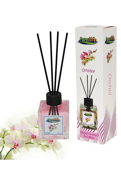 PureLife PureLife Reed Air Freshener – 120 ml, Set of 3 scents (Mint, Dream Garden, Orchid)
