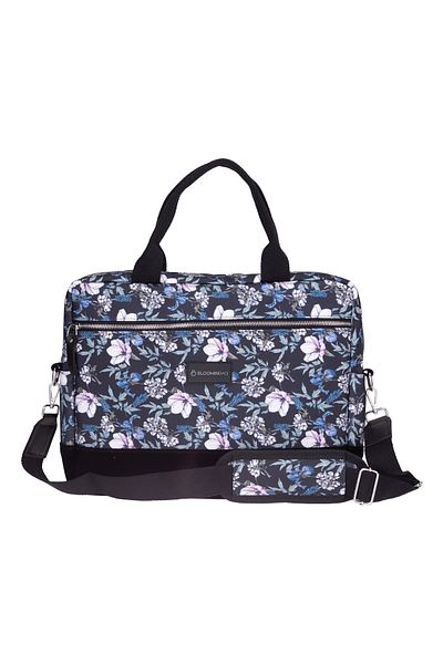 BloominBag حقيبة كمبيوتر محمول / ماك بوك للنساء مقاس 15-16 بوصة باللون الأسود الكرز