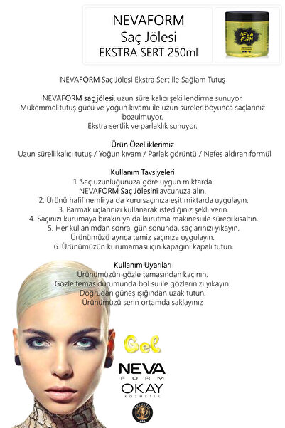 Neva Nevaform Saç Jölesi Ekstra Sert 500 ml (3 ADET)