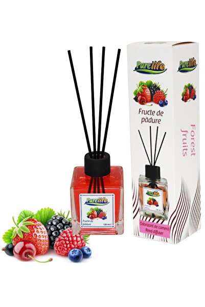 PureLife Odorizant PureLife 120ml, set 3 arome: gumă de mestecat, fructe de pădure, zambilă – parfum plăcut.