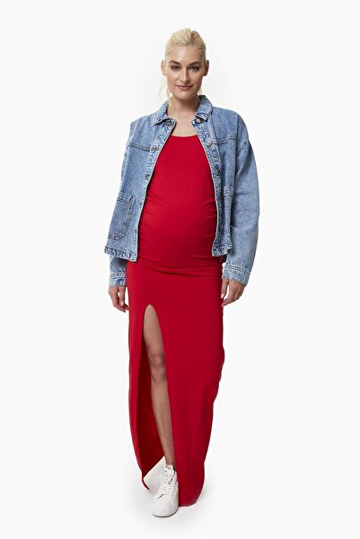 Style The Bump Alessi Derin Yırtmaçlı Hamile Elbise