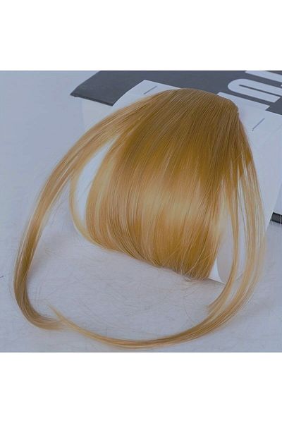 animis beauty Honey Blonde Bangs Extension, natural-looking synthetic fiber, with clips