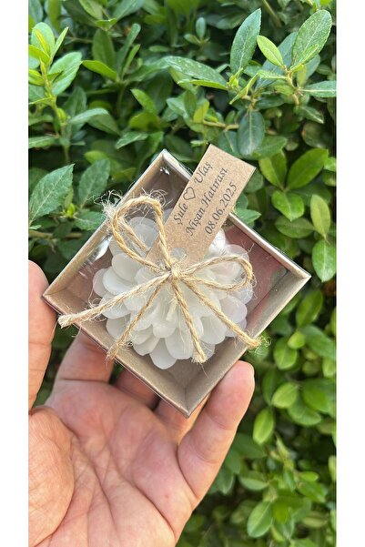 aralmini 15 Adet Süslemeli Lotus Mum, Nikah Şekeri, Doğum, Sünnet, Düğün Nişa...