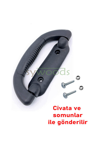 sywoods Mâner pentru valiză Mâner pentru valiză Mâner pentru tragere pentru valiză Mâner pentru geantă de calitate Negru