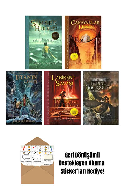 Doğan Egmont Percy Jackson ve Olimposlular 5 Kitap Set + Okuma Sticker'ları