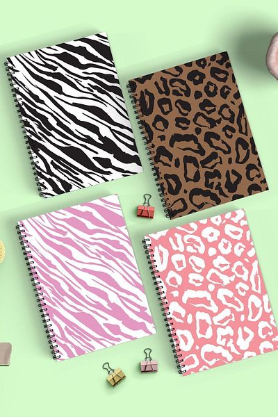 Apeirona 4-piece Checked School Notebook Set - A5 - 90 Pages