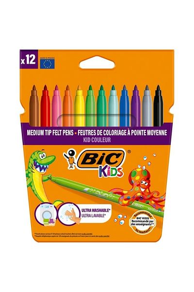 Bic Kids Couleur Felted Crayons Pack of 12