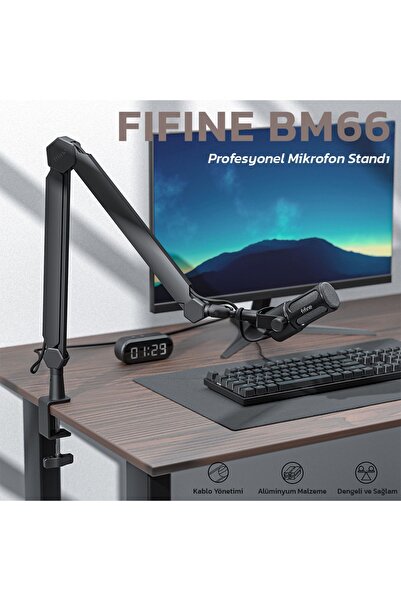 Fifine Bm66 - Profesyonel Masaüstü Mikrofon Standı