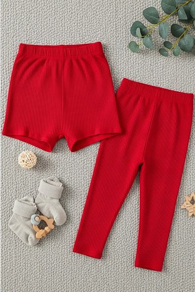 Paris Home 100% Cotton Camisole Kids Shorts and Leggings Set - Set of 2 |   Flexible and Comfortable Fabric