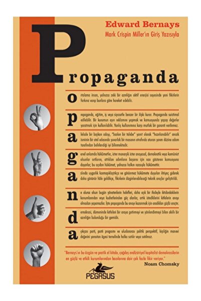 Pegasus Yayınları Propaganda - Edward Bernays