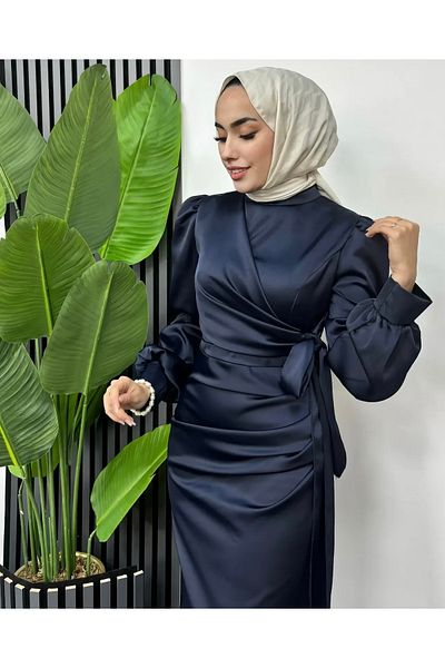 modasusev Βραδινό φόρεμα Hijab - Πλαϊνή δέσιμο
