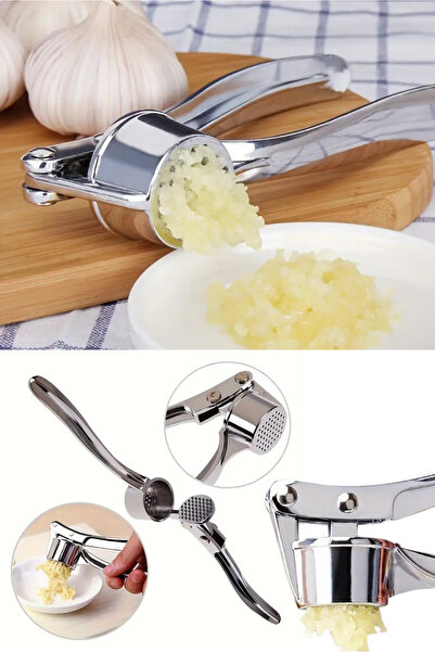 Keyfi Sepet Paslanmaz Çelik Sarımsak Ezici Pense Sarımsak Ezici